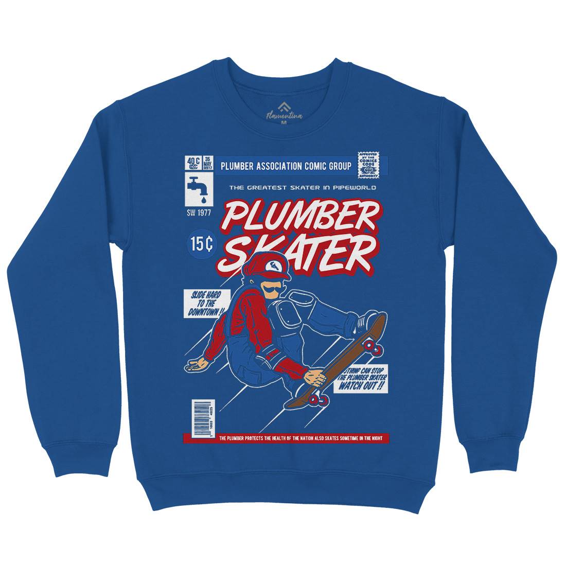Plumber Skater Kids Crew Neck Sweatshirt Skate A562