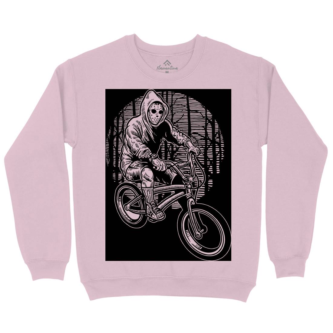 Ride Bike Kids Crew Neck Sweatshirt Horror A563