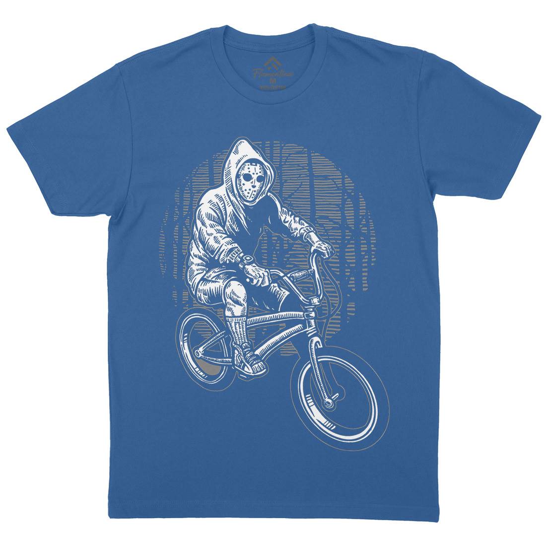 Ride Bike Mens Crew Neck T-Shirt Horror A563
