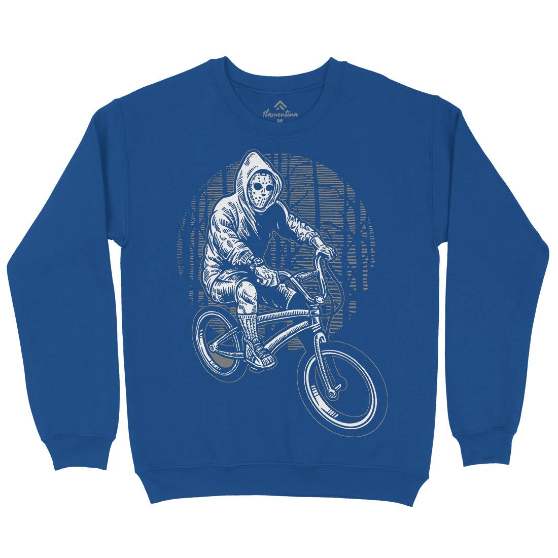 Ride Bike Mens Crew Neck Sweatshirt Horror A563