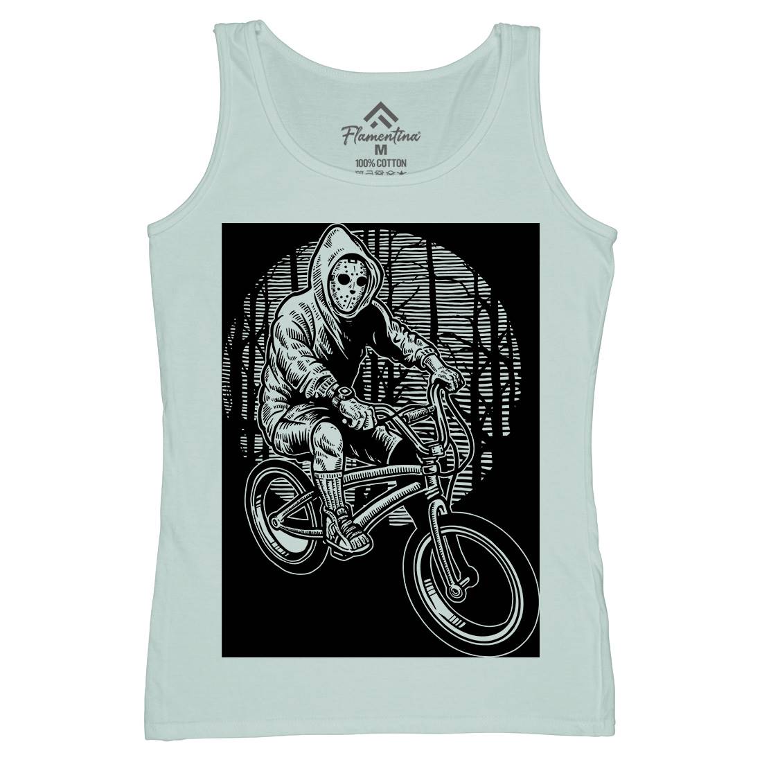 Ride Bike Womens Organic Tank Top Vest Horror A563