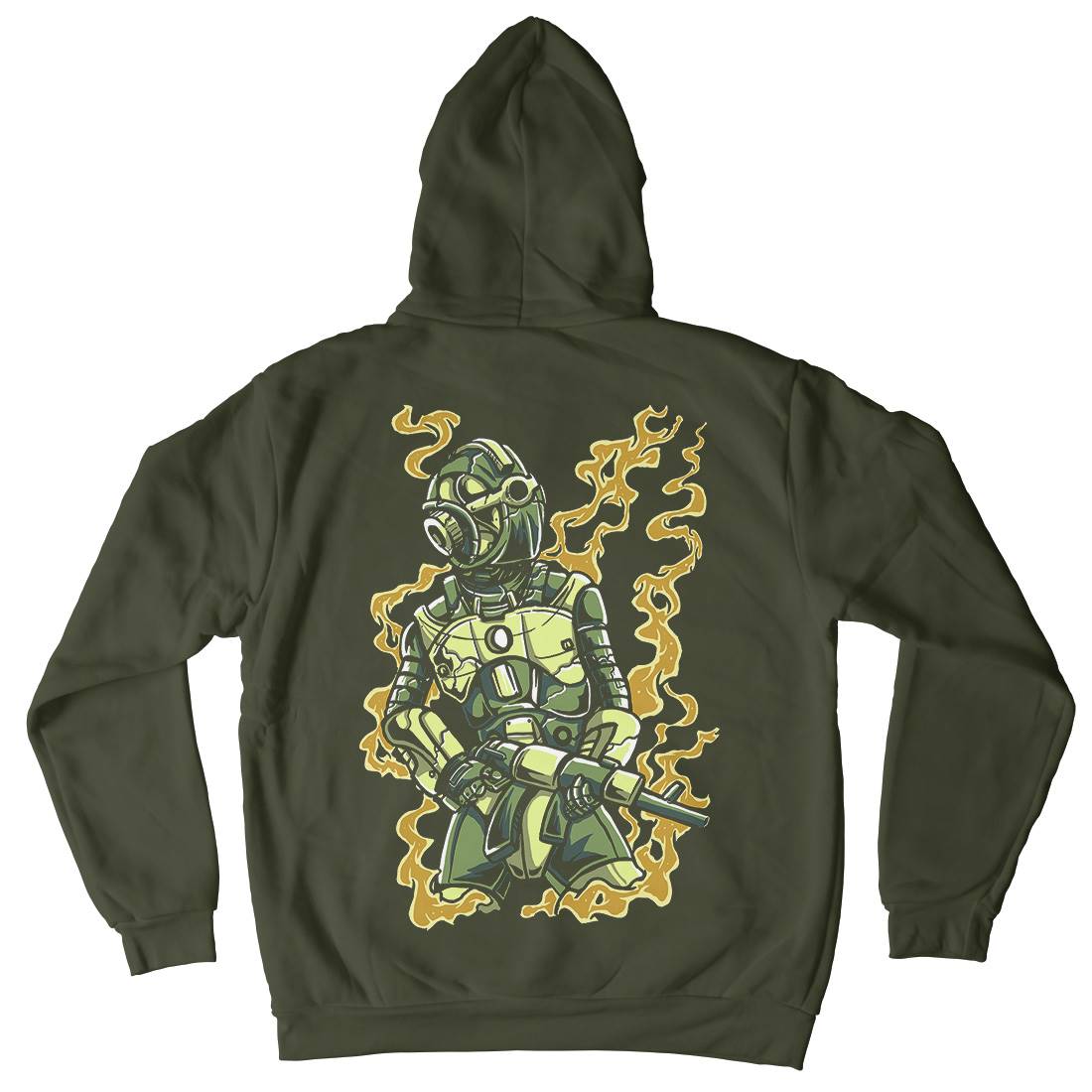 Robot Soldier Kids Crew Neck Hoodie Space A565