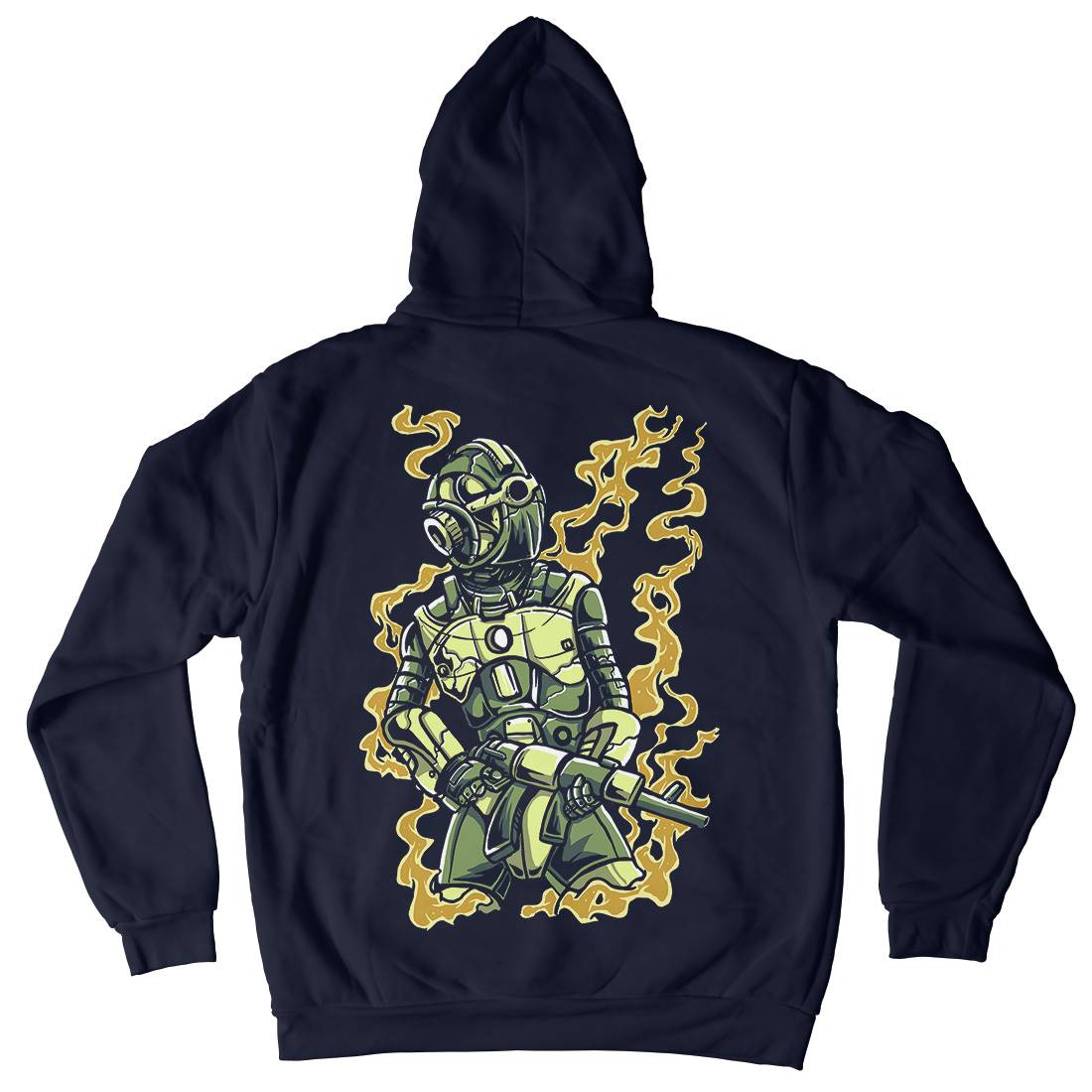 Robot Soldier Kids Crew Neck Hoodie Space A565