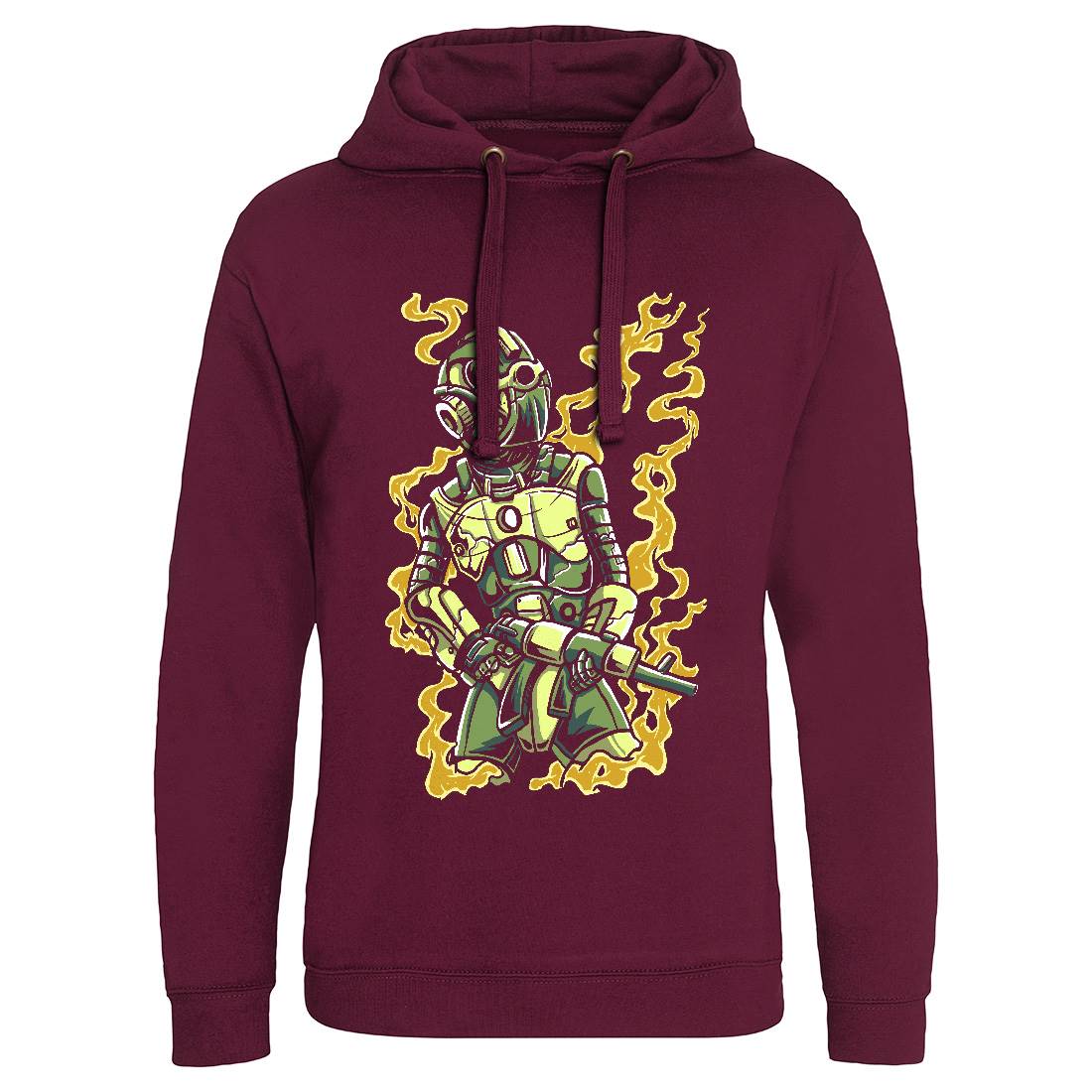 Robot Soldier Mens Hoodie Without Pocket Space A565
