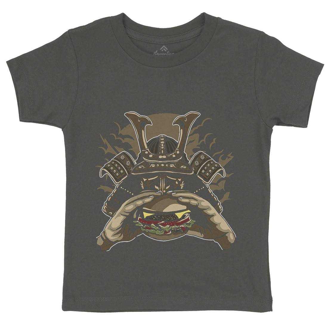 Samurai Burger Kids Organic Crew Neck T-Shirt Food A566