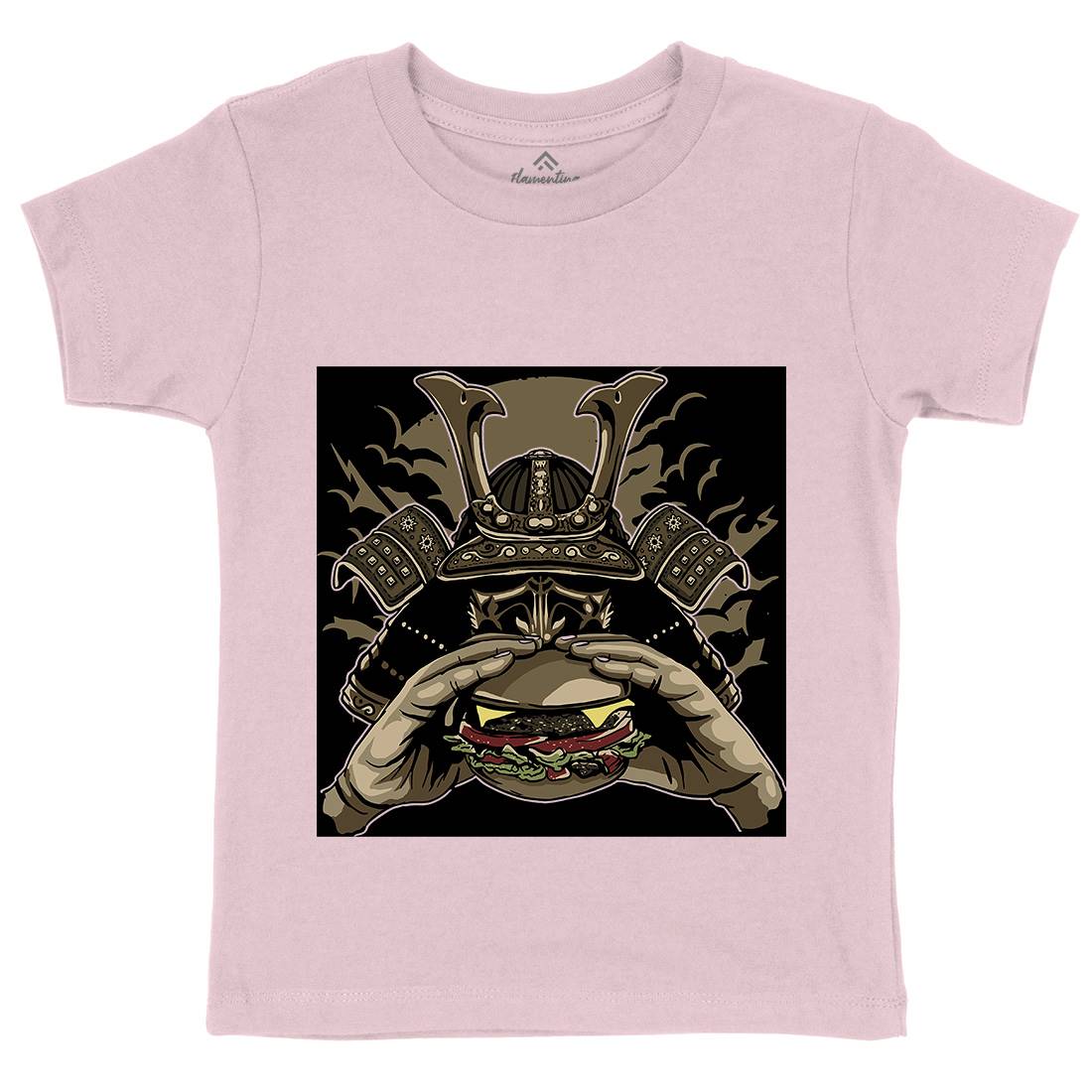 Samurai Burger Kids Crew Neck T-Shirt Food A566