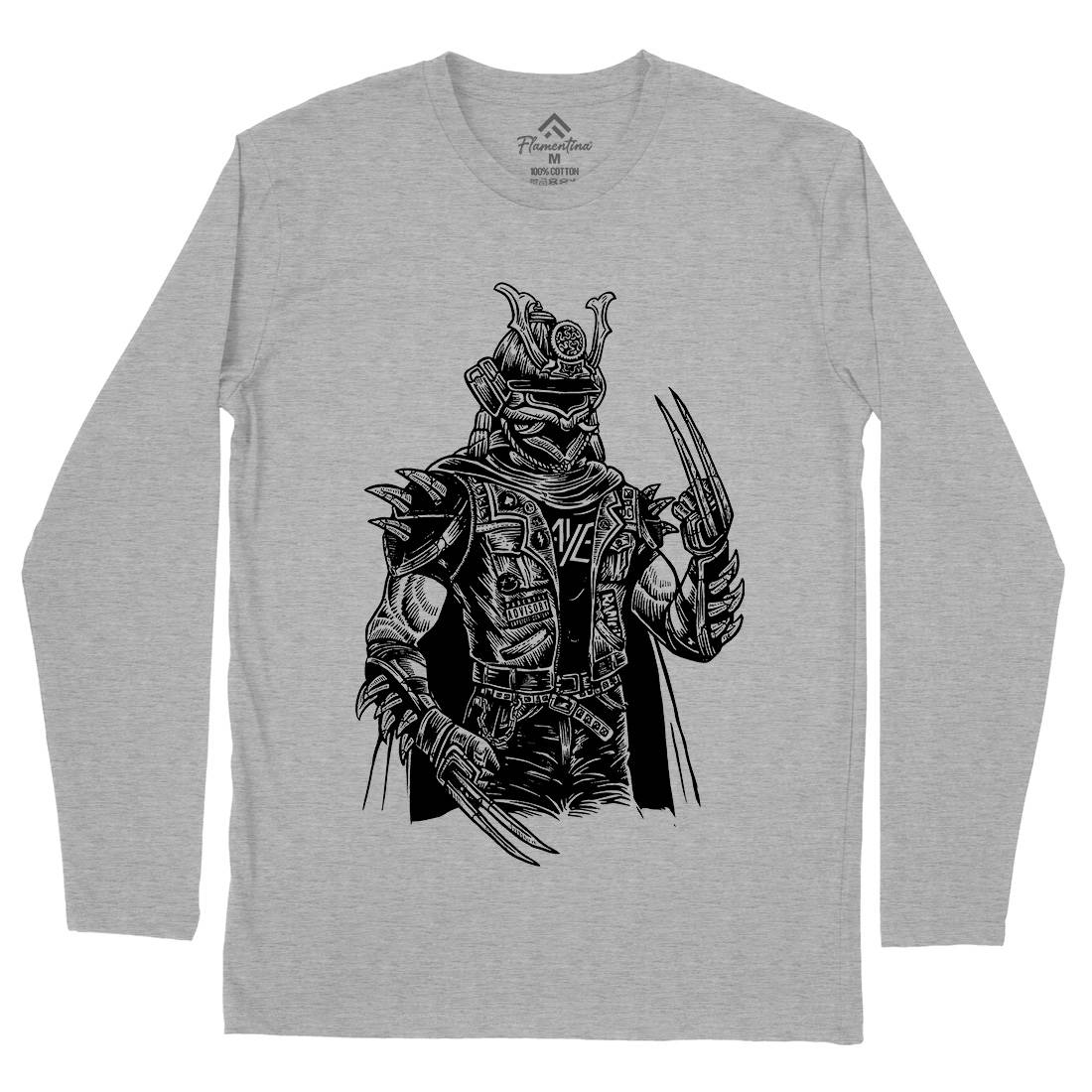 Samurai Punk Mens Long Sleeve T-Shirt Warriors A567