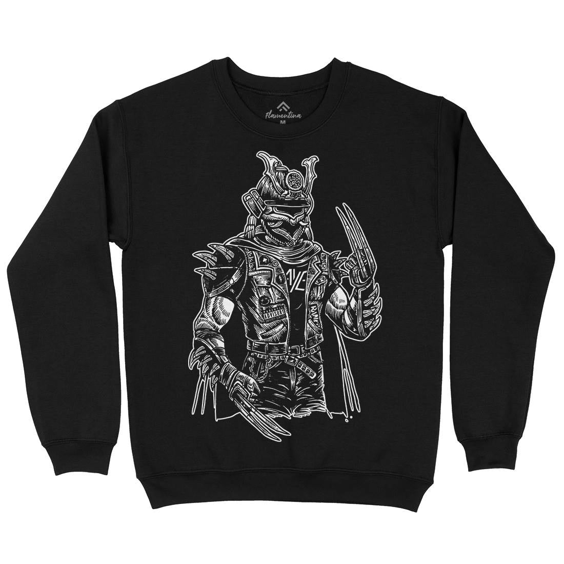 Samurai Punk Kids Crew Neck Sweatshirt Warriors A567