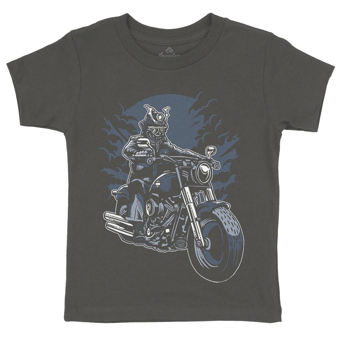 Samurai Ride Kids Crew Neck T-Shirt Warriors A568