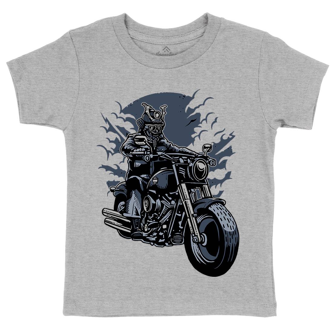 Samurai Ride Kids Organic Crew Neck T-Shirt Warriors A568
