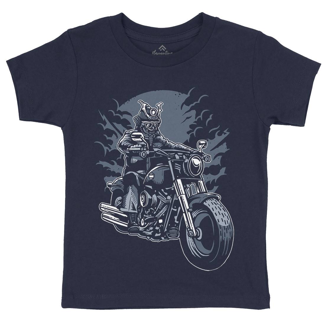 Samurai Ride Kids Organic Crew Neck T-Shirt Warriors A568