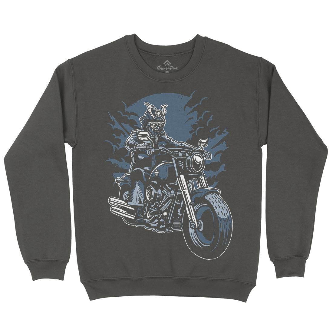 Samurai Ride Mens Crew Neck Sweatshirt Warriors A568