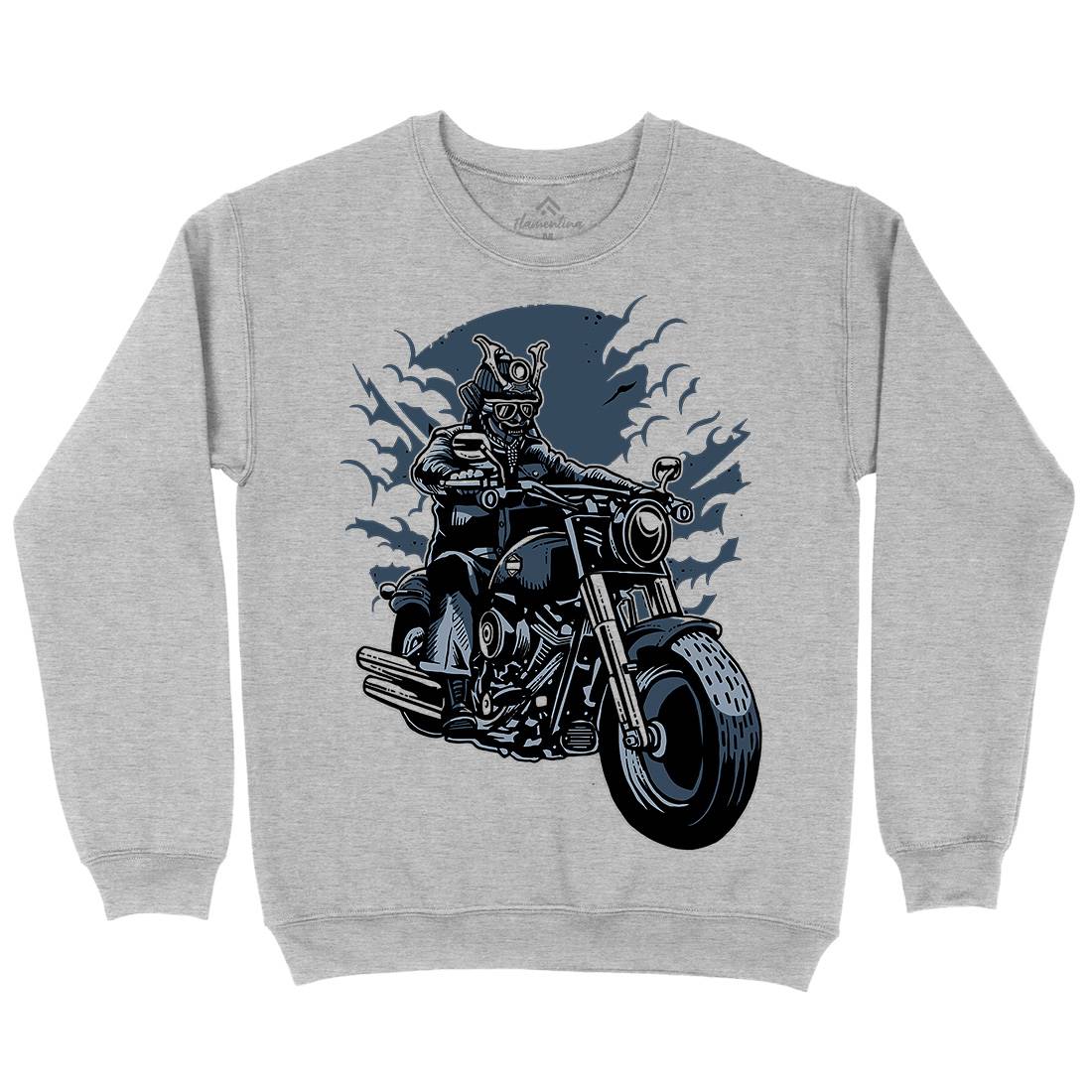 Samurai Ride Mens Crew Neck Sweatshirt Warriors A568