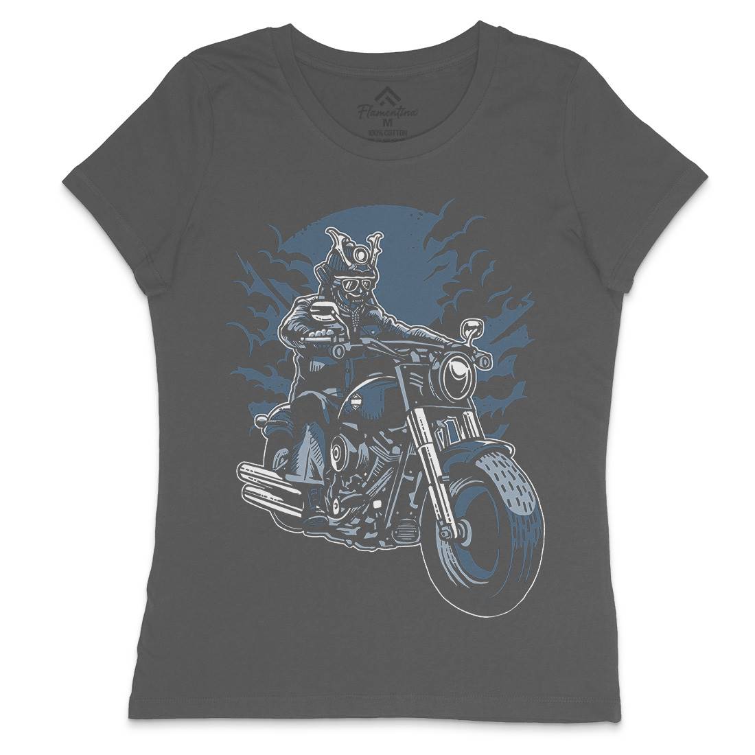 Samurai Ride Womens Crew Neck T-Shirt Warriors A568