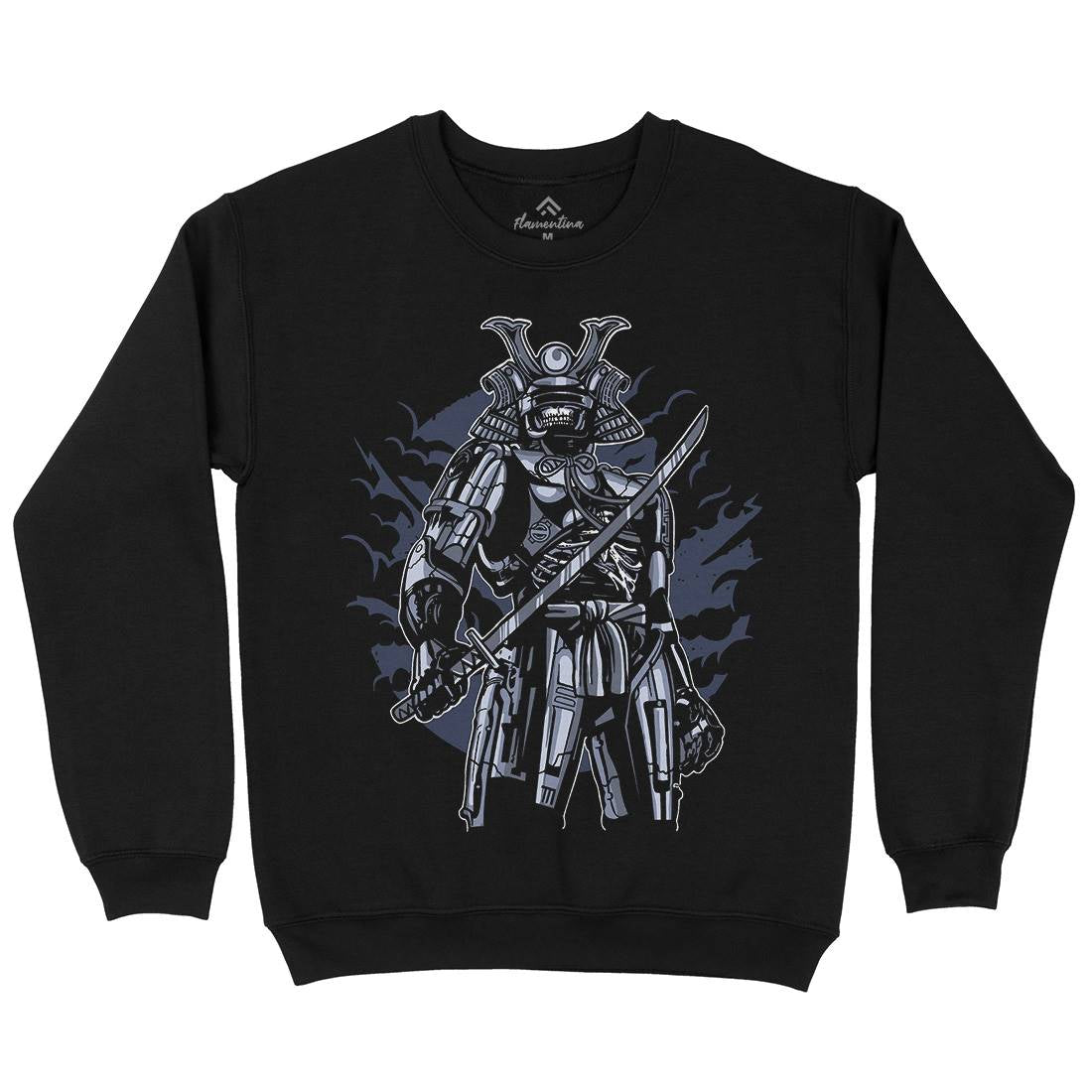 Samurai Robot Kids Crew Neck Sweatshirt Warriors A569