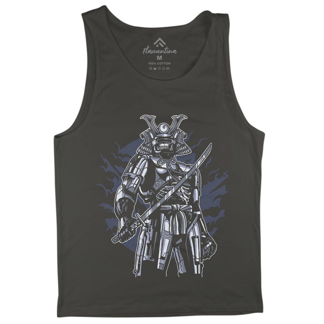 Samurai Robot Mens Tank Top Vest Warriors A569