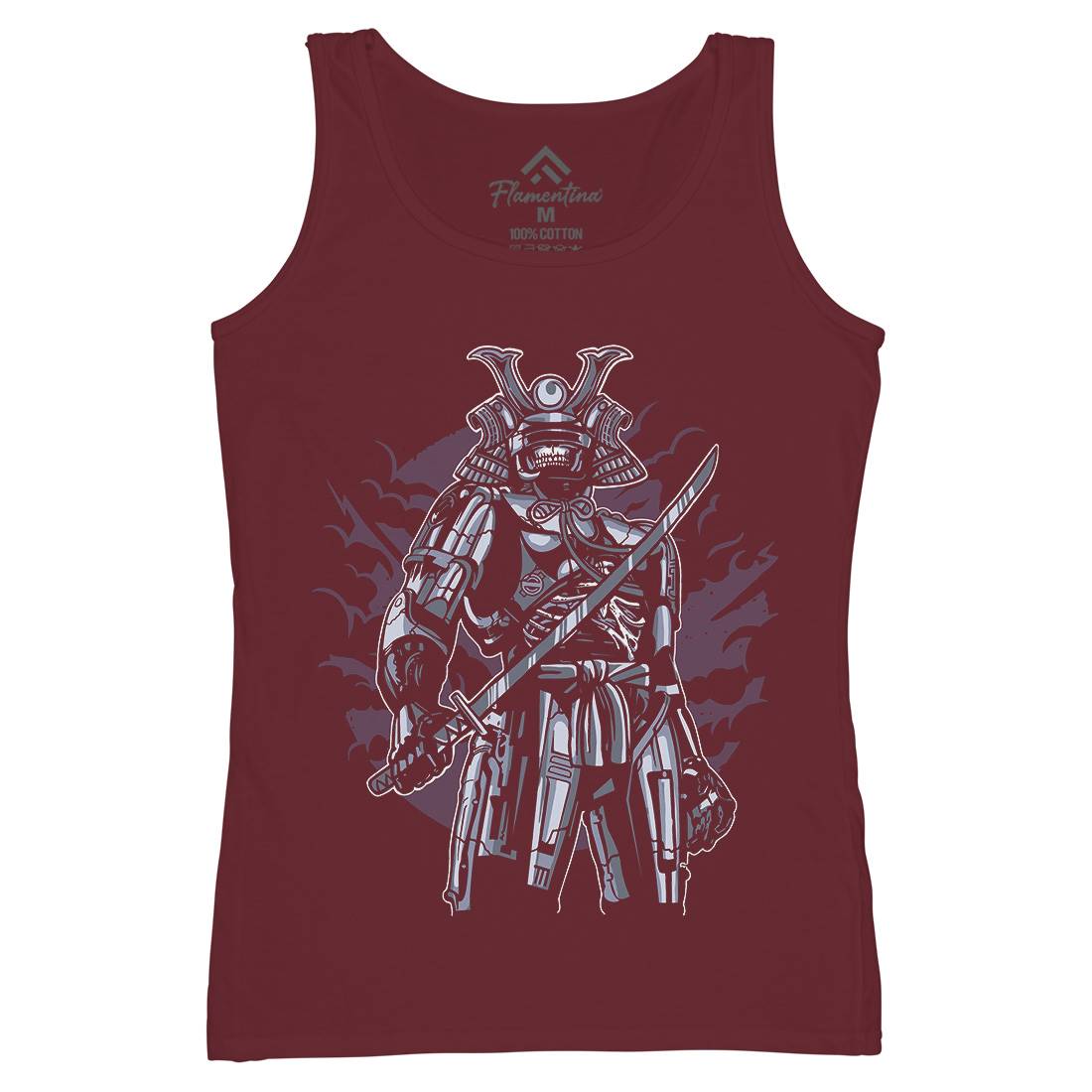 Samurai Robot Womens Organic Tank Top Vest Warriors A569