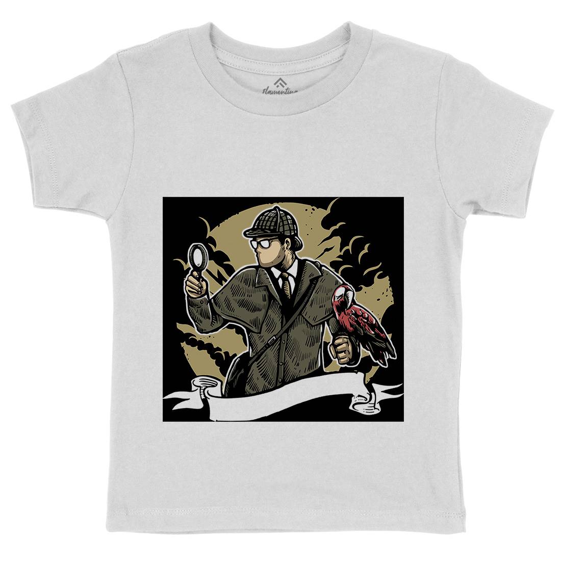 Detective Kids Crew Neck T-Shirt Retro A571