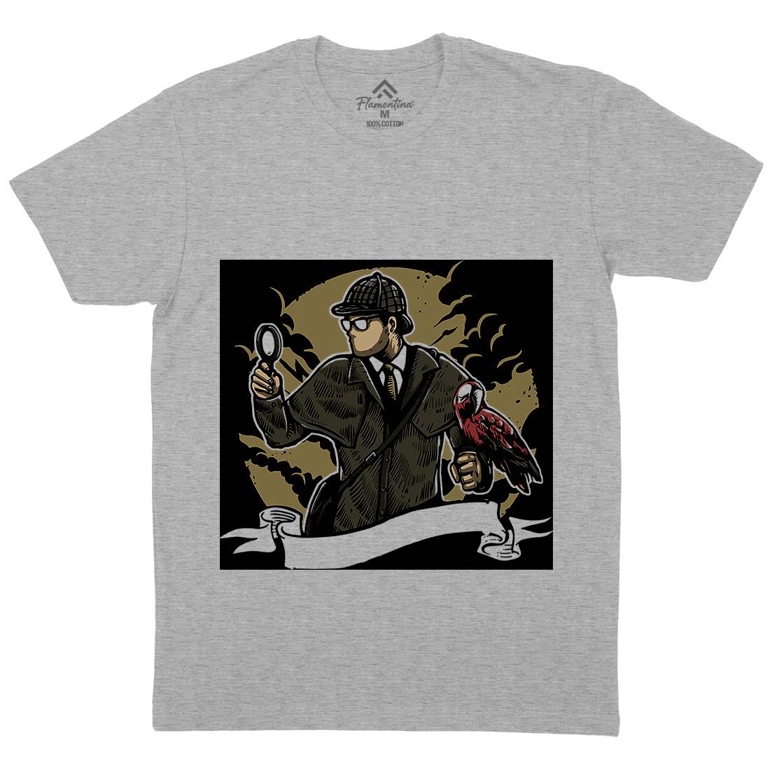 Detective Mens Crew Neck T-Shirt Retro A571