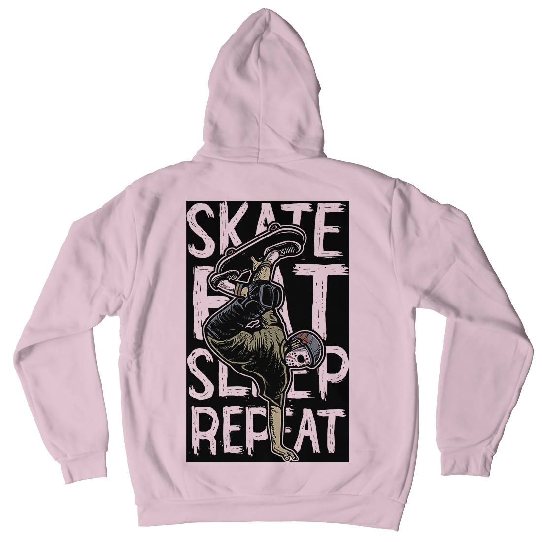 Eat Sleep Repeat Kids Crew Neck Hoodie Skate A572