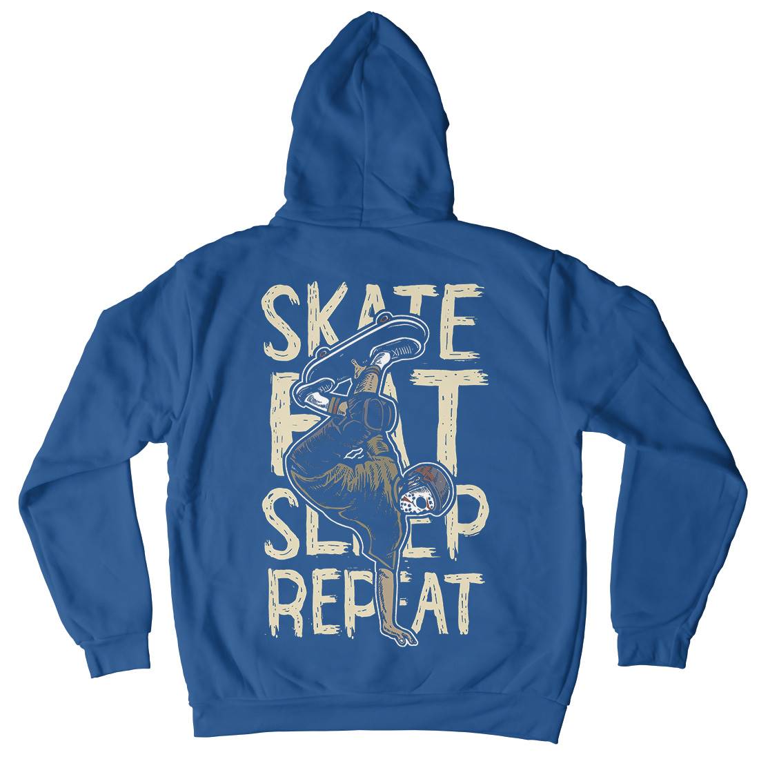 Eat Sleep Repeat Mens Hoodie With Pocket Skate A572