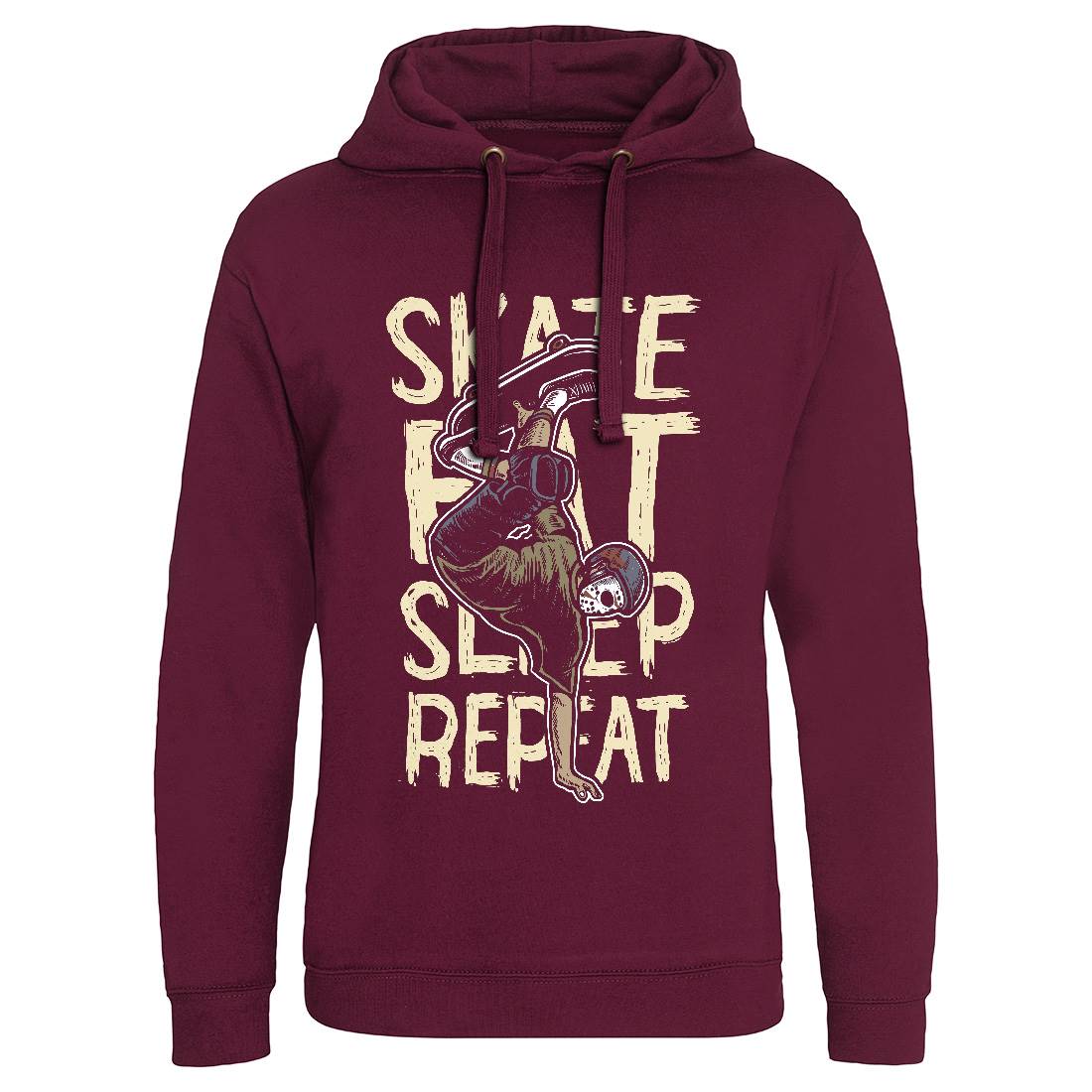 Eat Sleep Repeat Mens Hoodie Without Pocket Skate A572