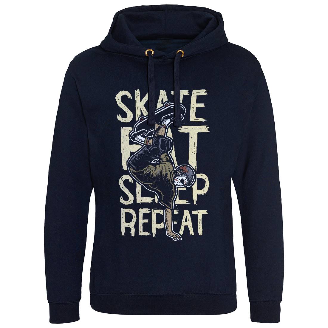 Eat Sleep Repeat Mens Hoodie Without Pocket Skate A572