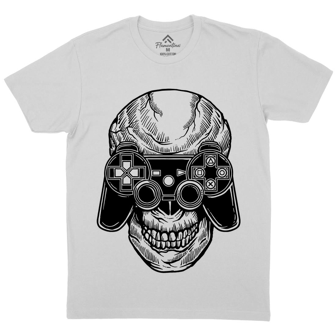 Skull Gamers Mens Crew Neck T-Shirt Geek A573
