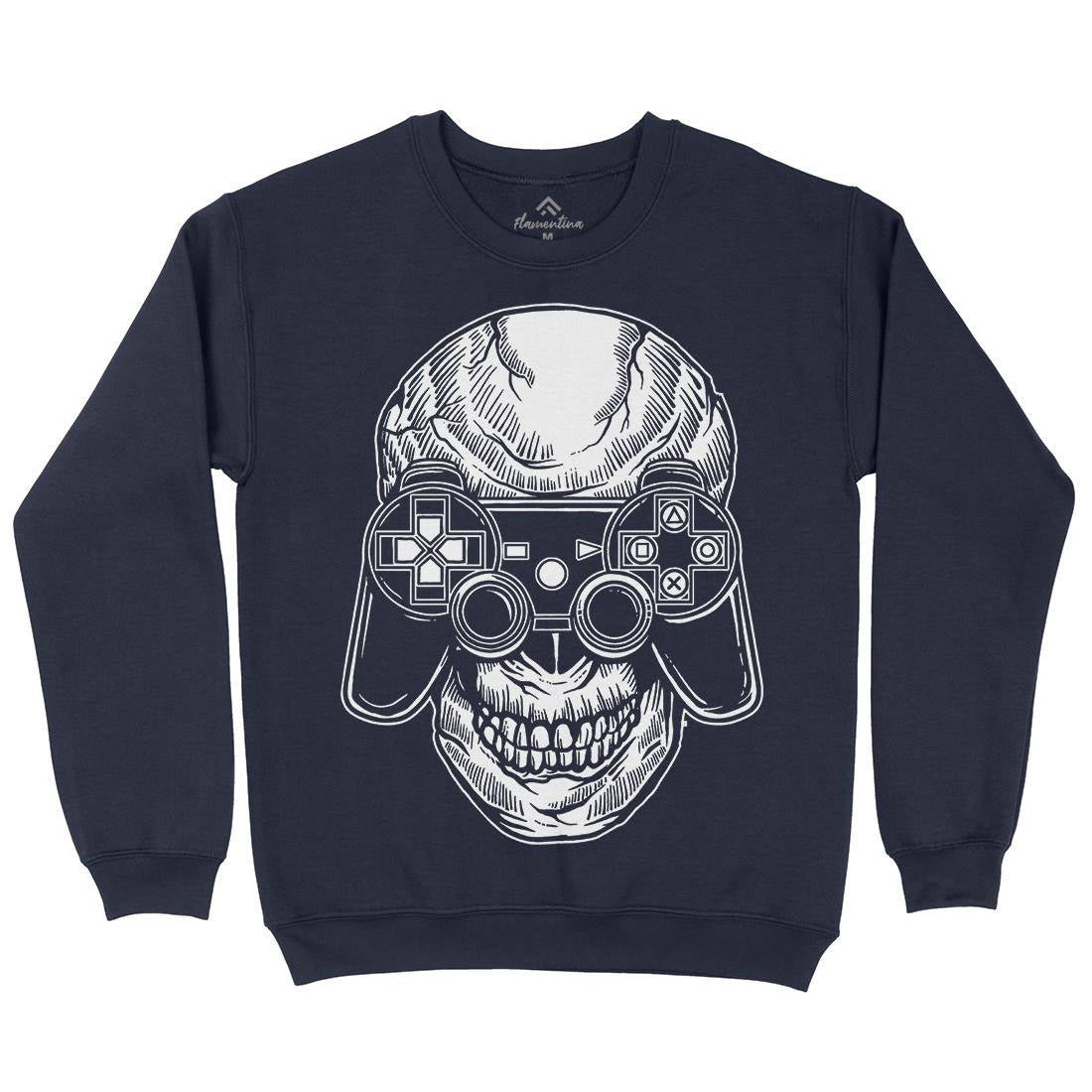 Skull Gamers Mens Crew Neck Sweatshirt Geek A573