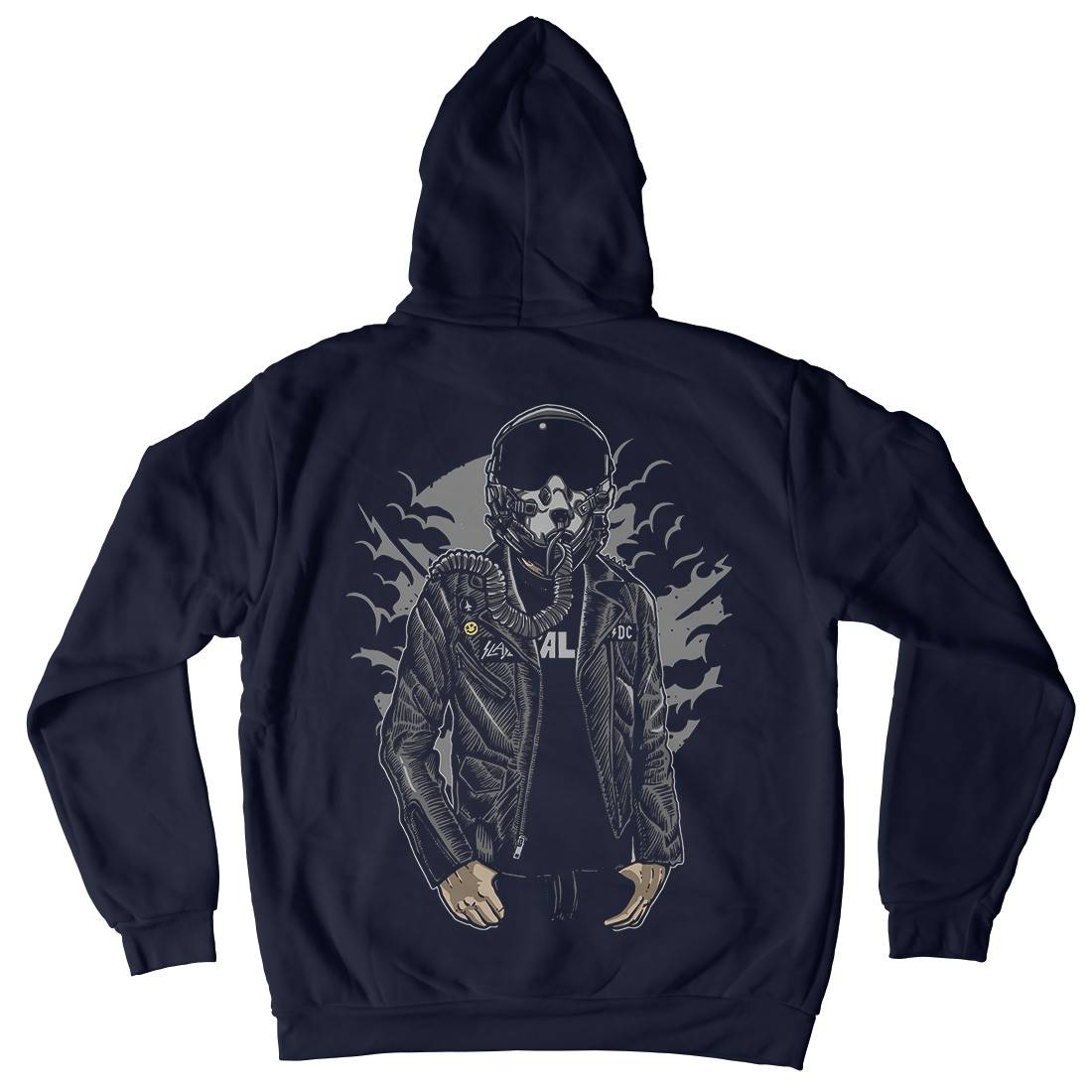 Sky Fighter Mens Hoodie With Pocket Vehicles A574