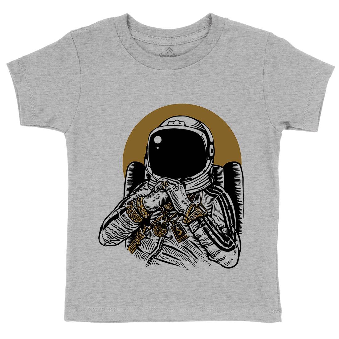 Dj Kids Crew Neck T-Shirt Space A575