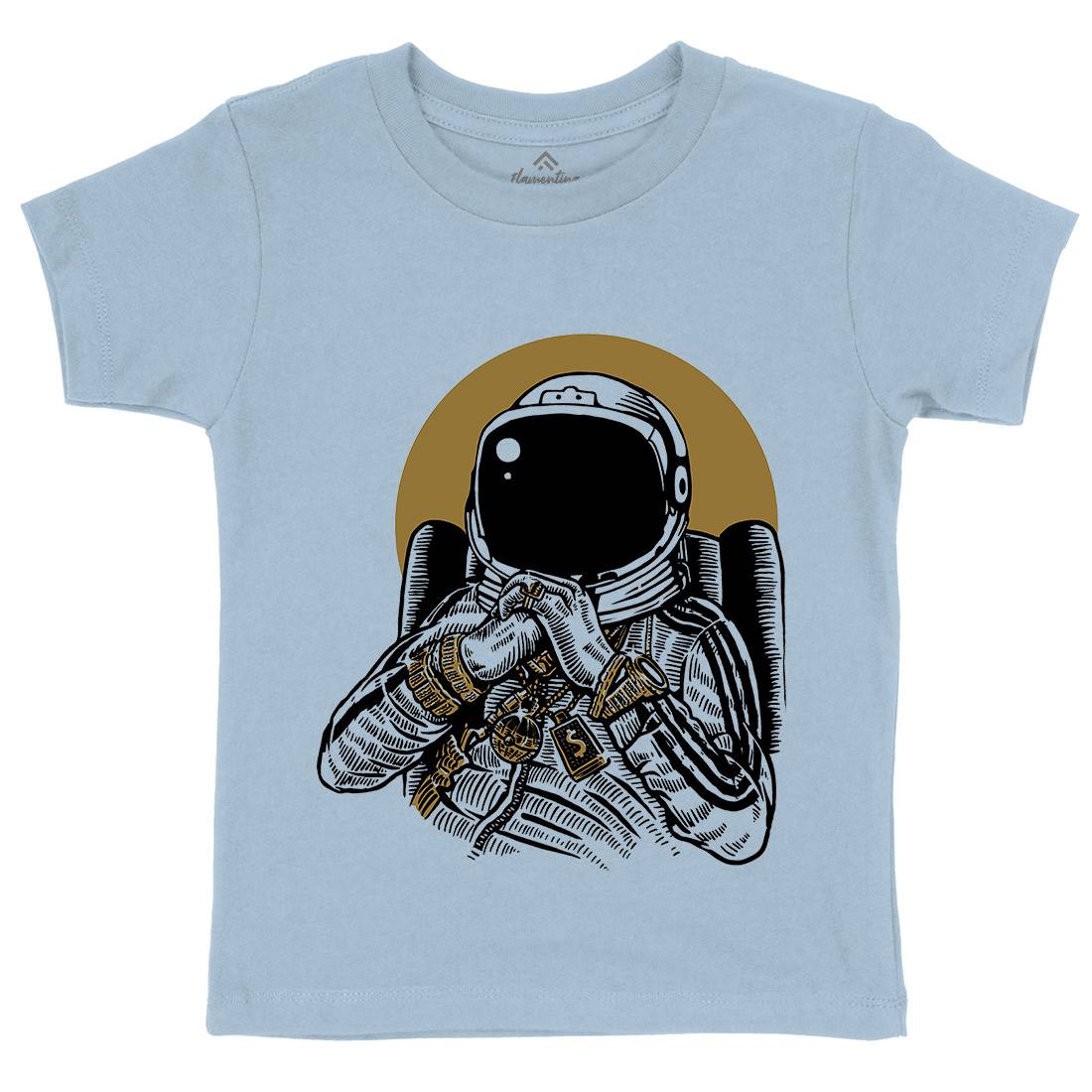 Dj Kids Crew Neck T-Shirt Space A575