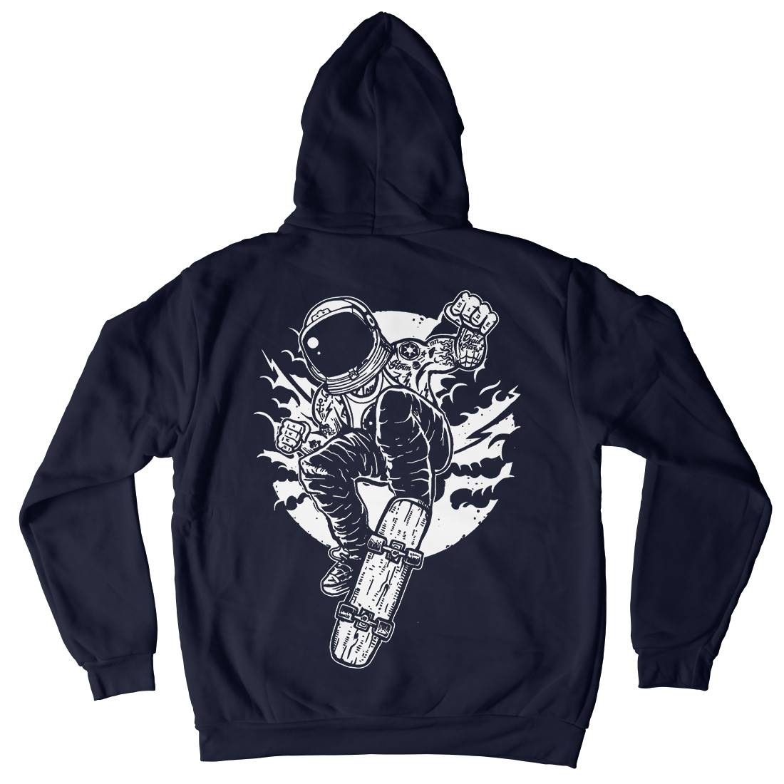 Skater Kids Crew Neck Hoodie Space A576