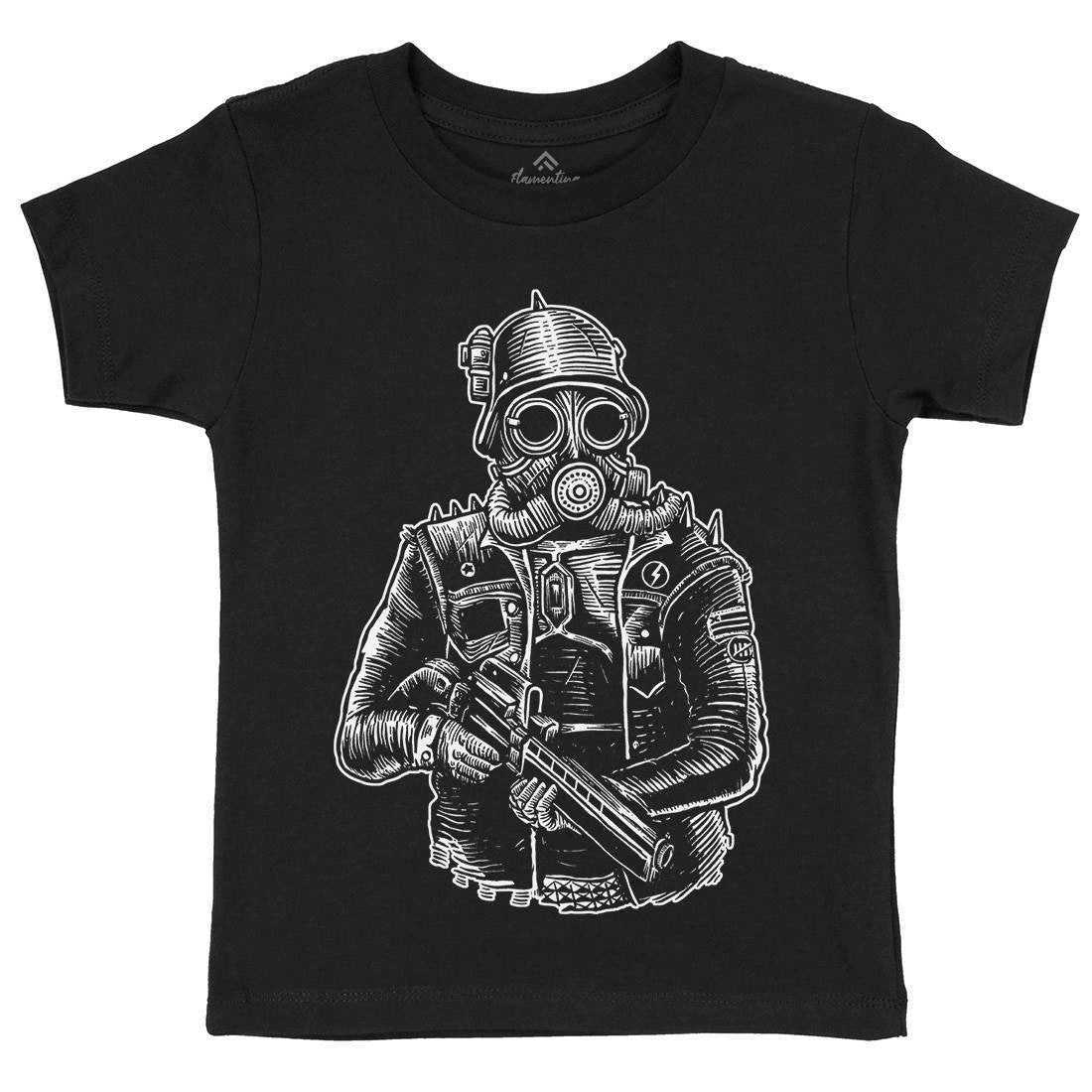 Soldier Kids Crew Neck T-Shirt Steampunk A577