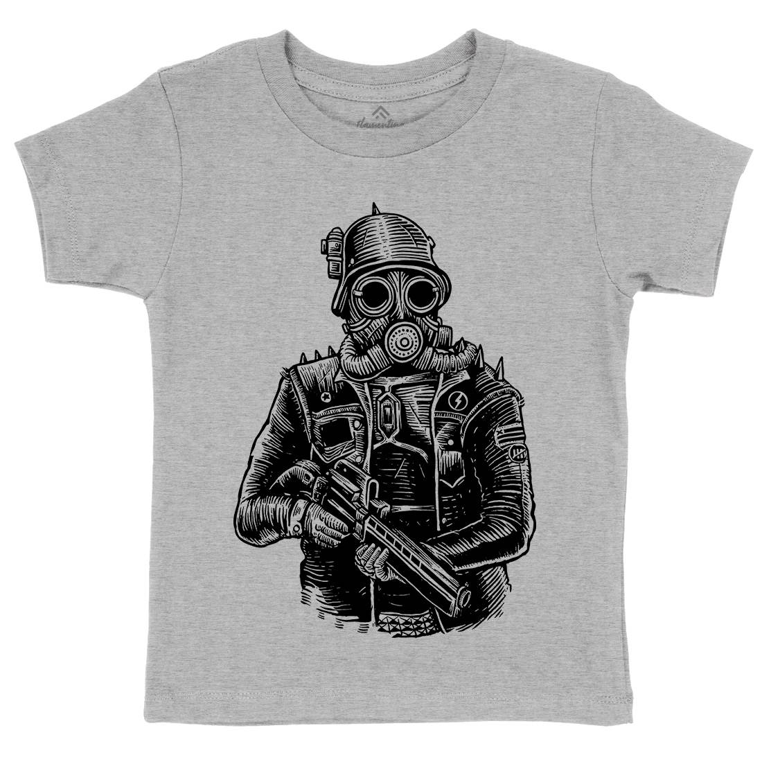 Soldier Kids Crew Neck T-Shirt Steampunk A577