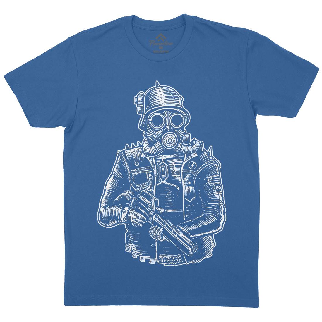 Soldier Mens Crew Neck T-Shirt Steampunk A577