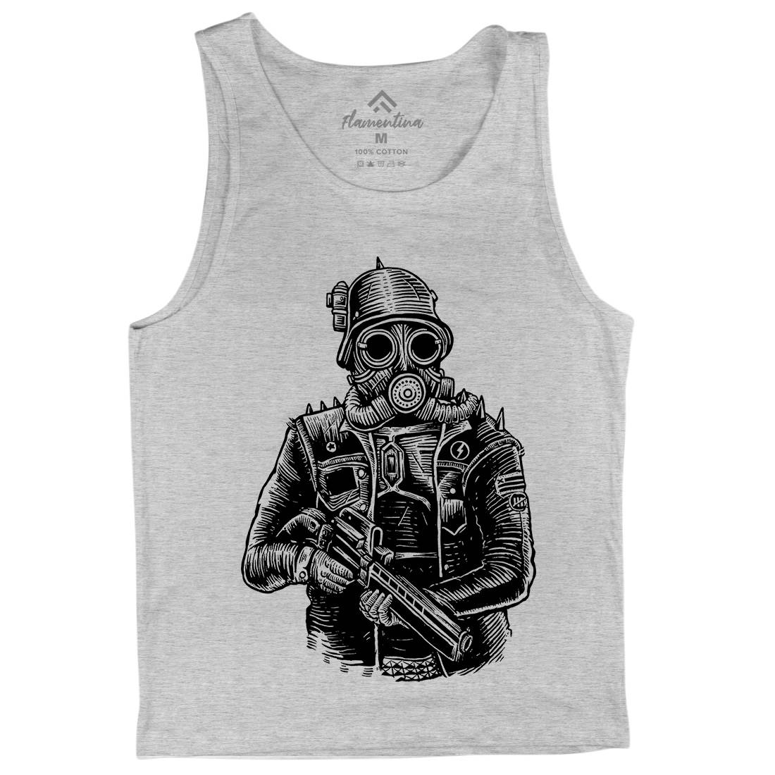 Soldier Mens Tank Top Vest Steampunk A577