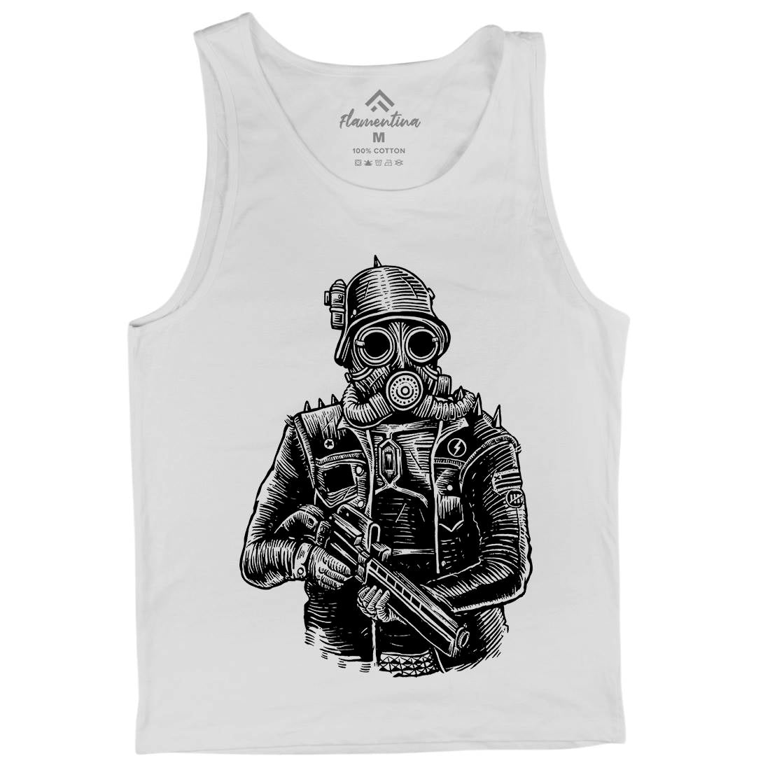 Soldier Mens Tank Top Vest Steampunk A577