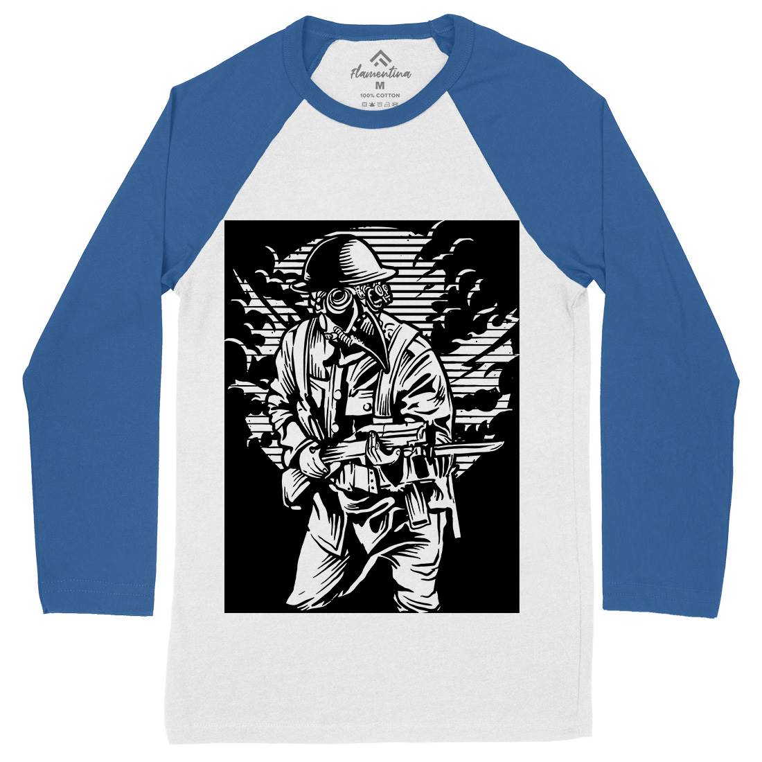 Style Mens Long Sleeve Baseball T-Shirt Steampunk A578