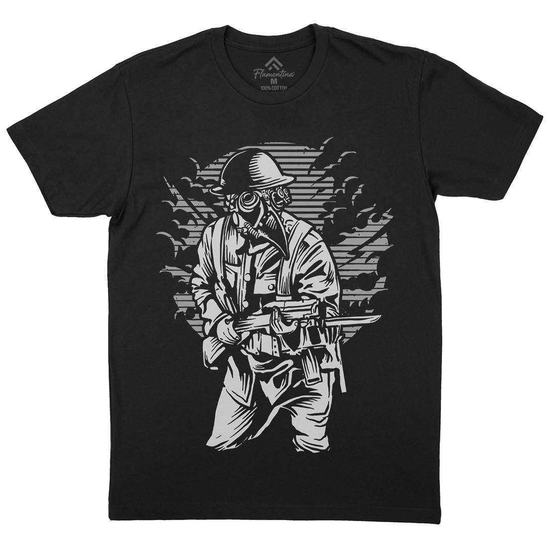 Style Mens Organic Crew Neck T-Shirt Steampunk A578
