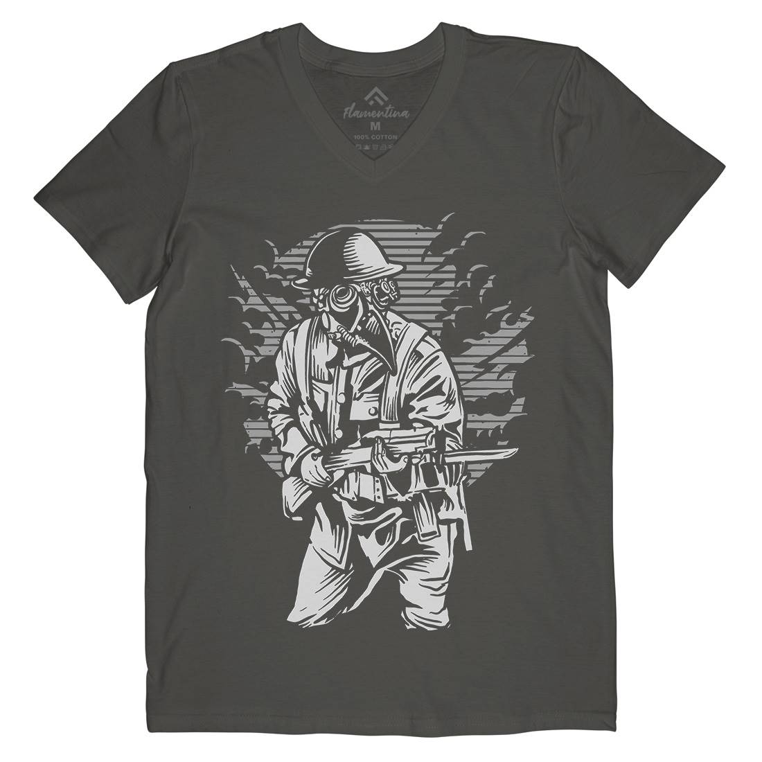 Style Mens V-Neck T-Shirt Steampunk A578