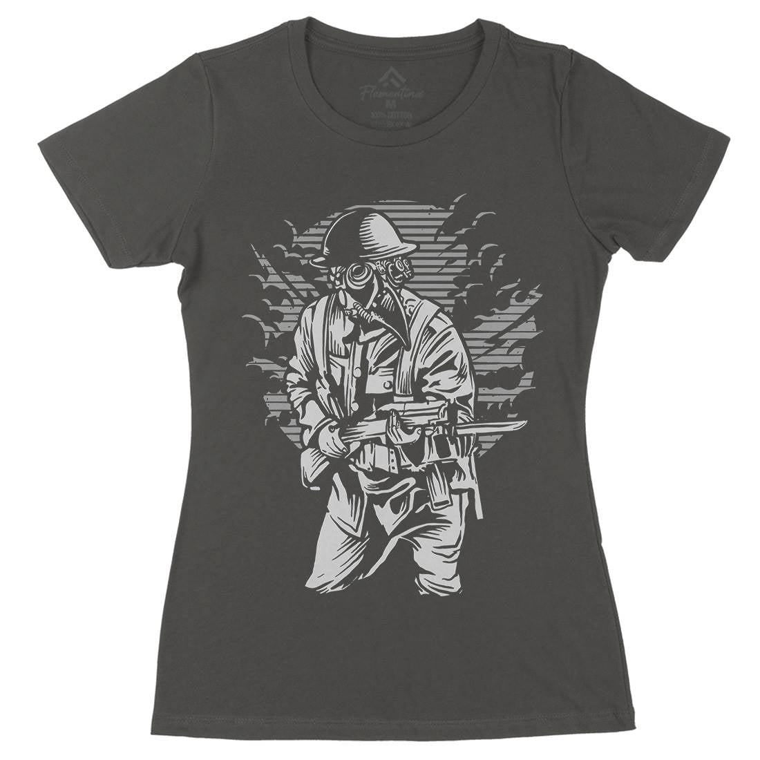 Style Womens Organic Crew Neck T-Shirt Steampunk A578