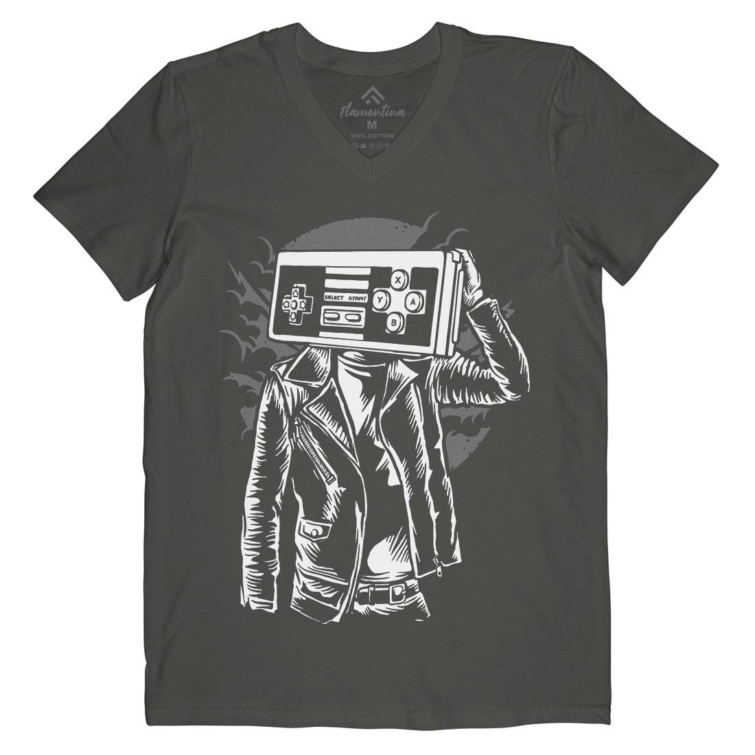 Street Gamers Mens V-Neck T-Shirt Geek A579