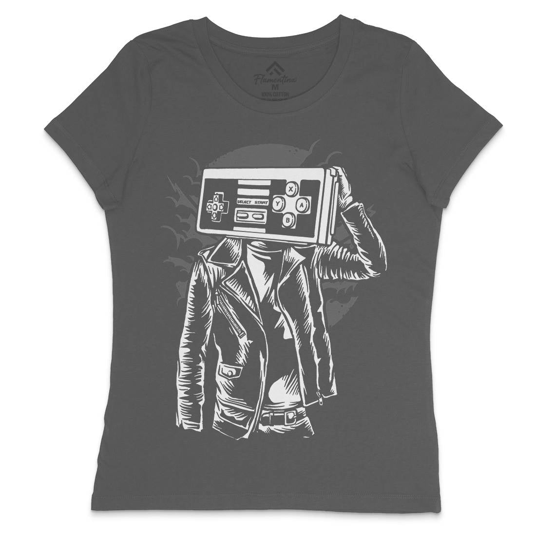 Street Gamers Womens Crew Neck T-Shirt Geek A579