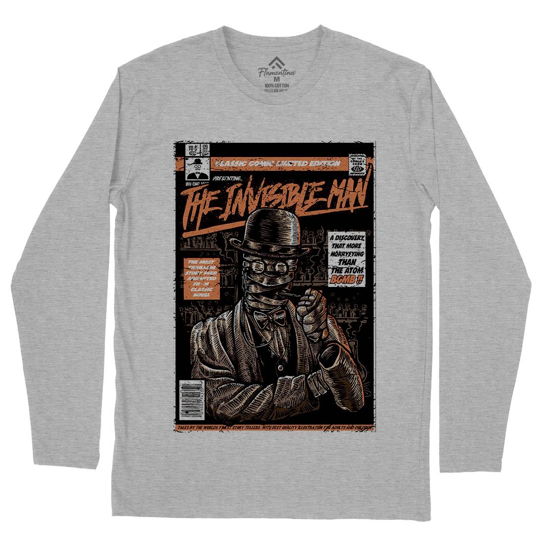 Invisible Man Mens Long Sleeve T-Shirt Horror A581