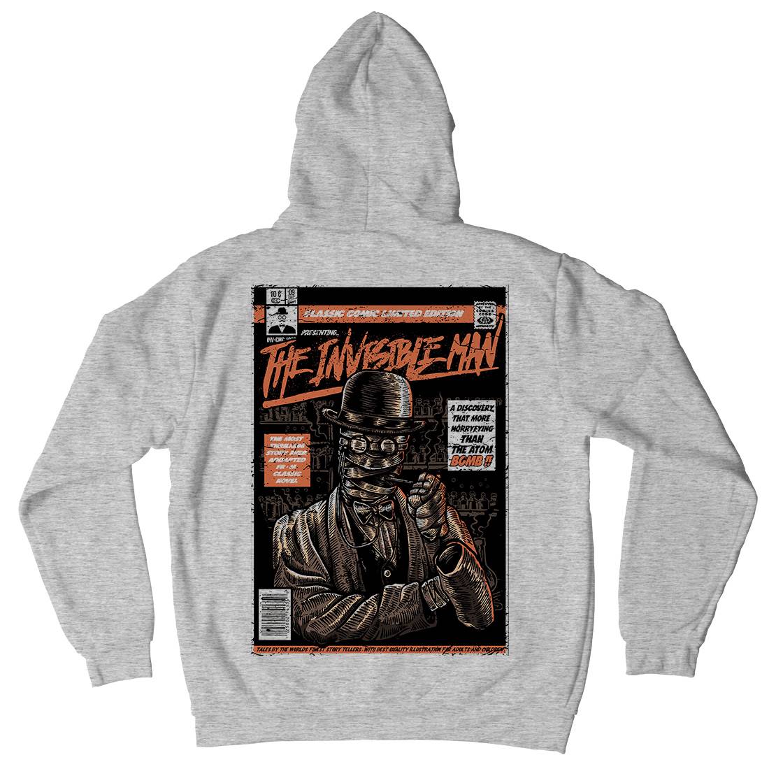 Invisible Man Mens Hoodie With Pocket Horror A581