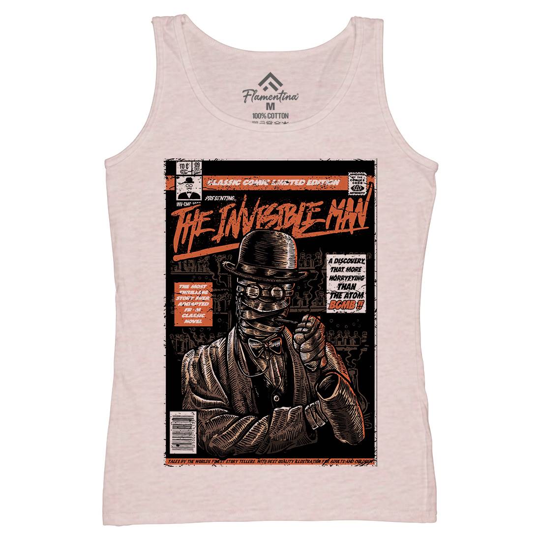 Invisible Man Womens Organic Tank Top Vest Horror A581