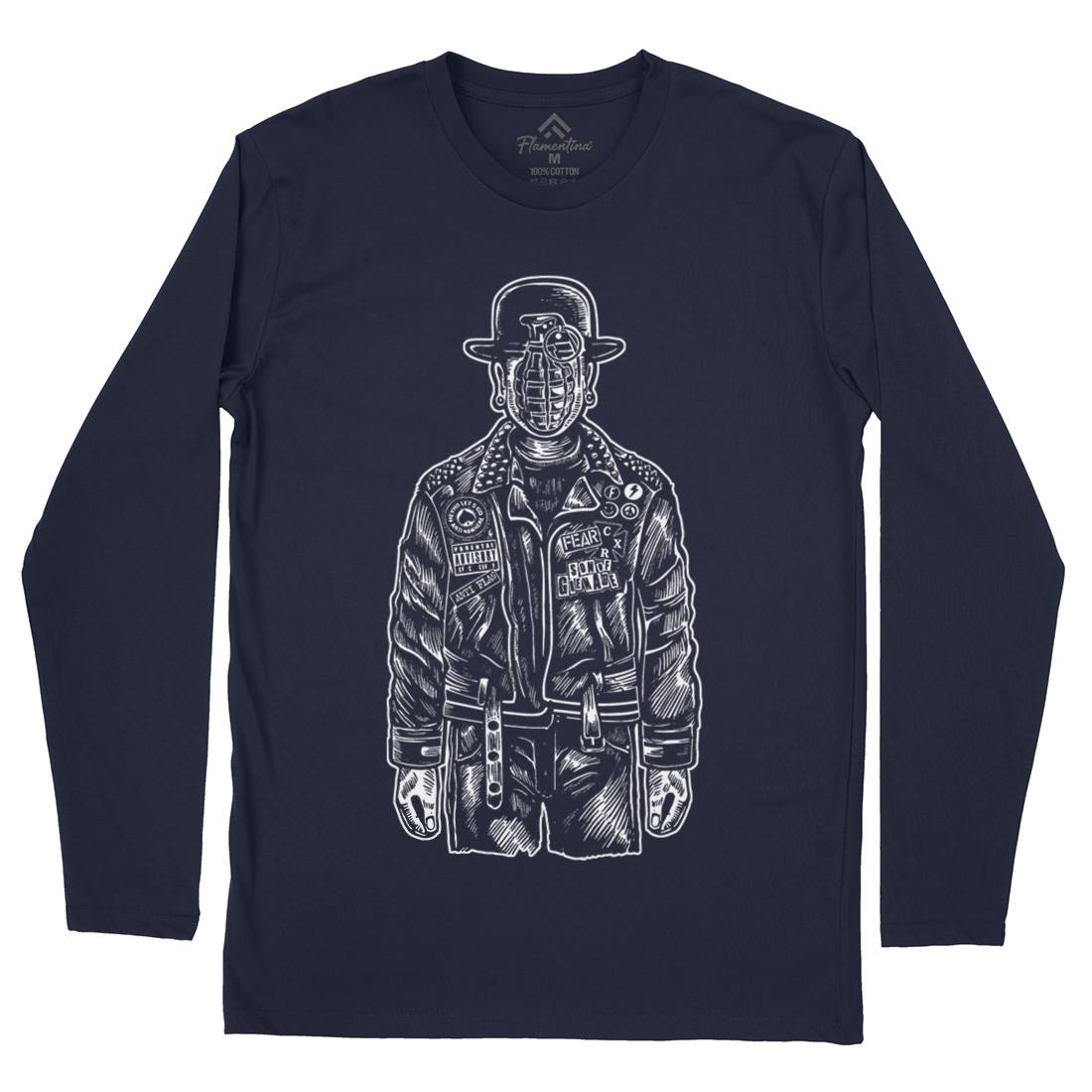 Son Of Grenade Mens Long Sleeve T-Shirt Steampunk A583