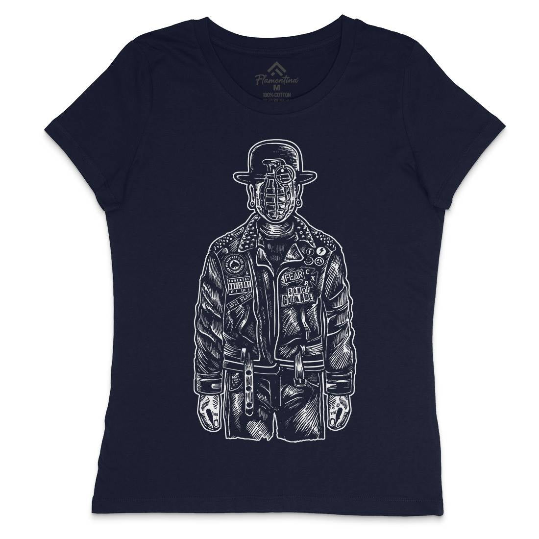 Son Of Grenade Womens Crew Neck T-Shirt Steampunk A583