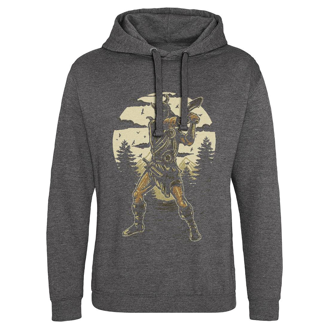 Viking Knight Mens Hoodie Without Pocket Warriors A586